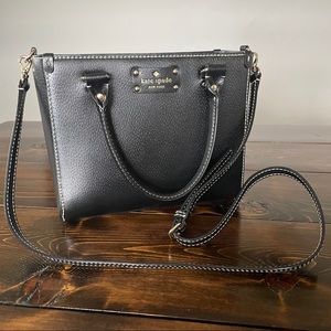 Kate Spade Leather Crossbody Tote, Hot Pink interior